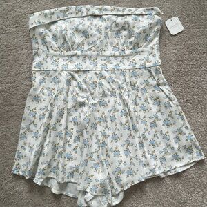 Floral Strapless Women's Shorts